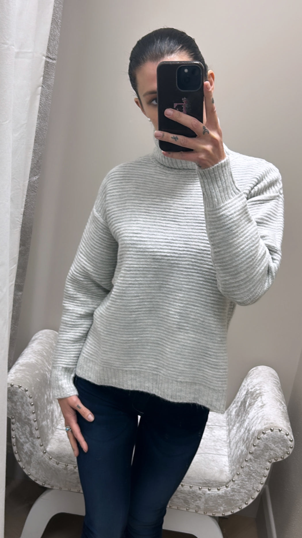 Autumn silver knit