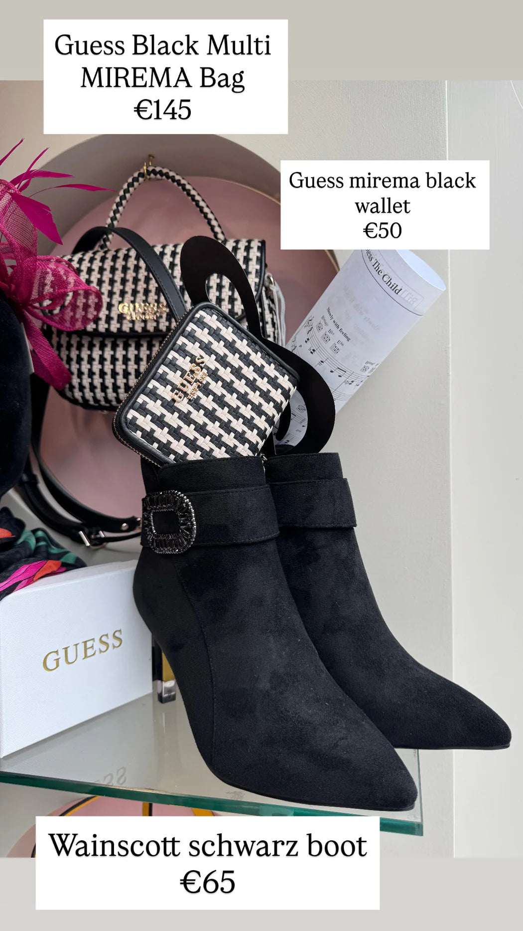 Guess Black Multi MIREMA Bag. WG963120