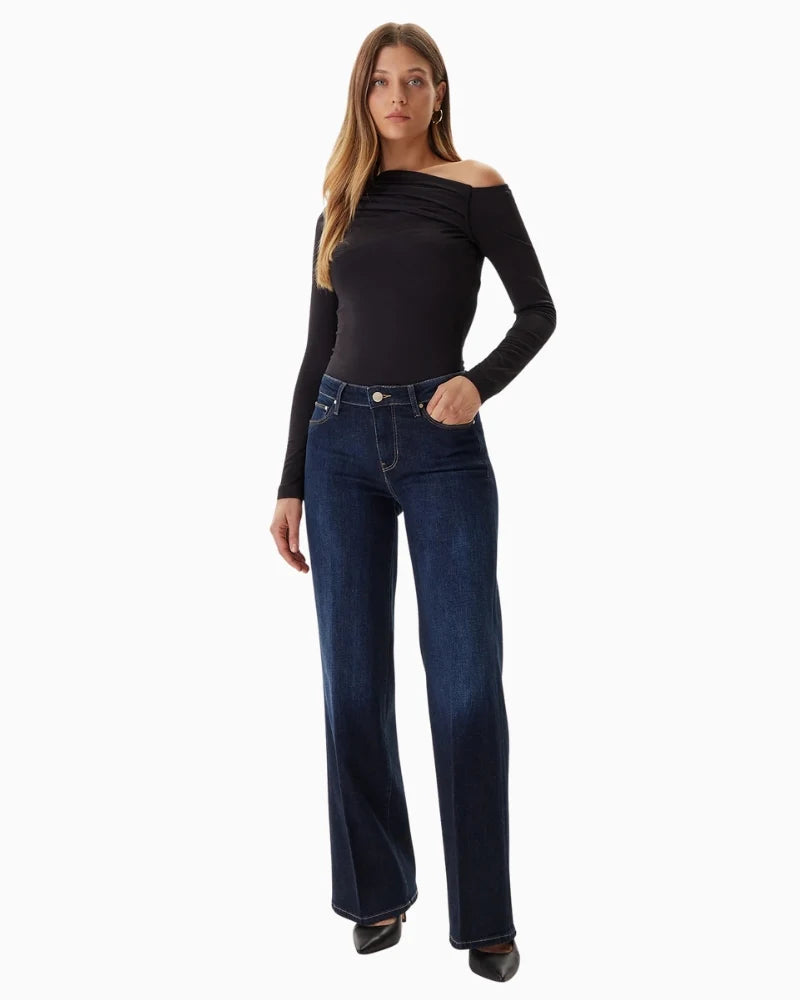 Guess palazzo mid wide leg jeans W5BA96D4U54