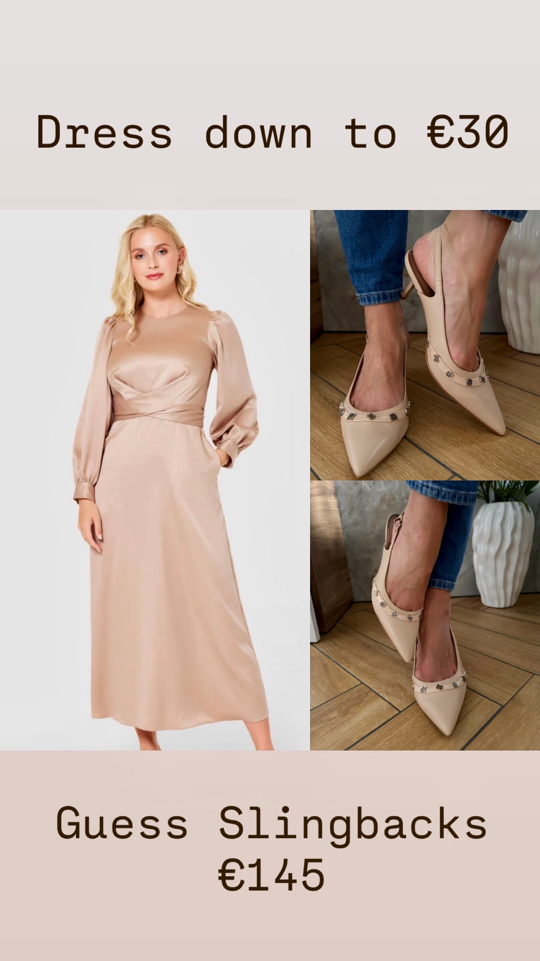 Yanai 4G Peony Logo Slingbacks FLPYANLEA05