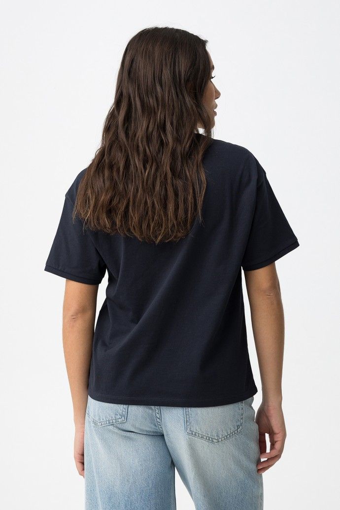 Maizena -10  navy t/shirt with gold print