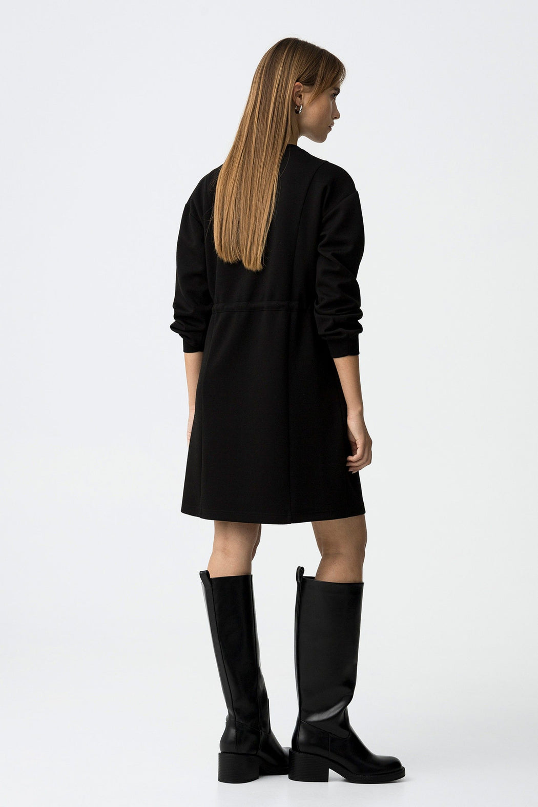 Pepper black shirt dress