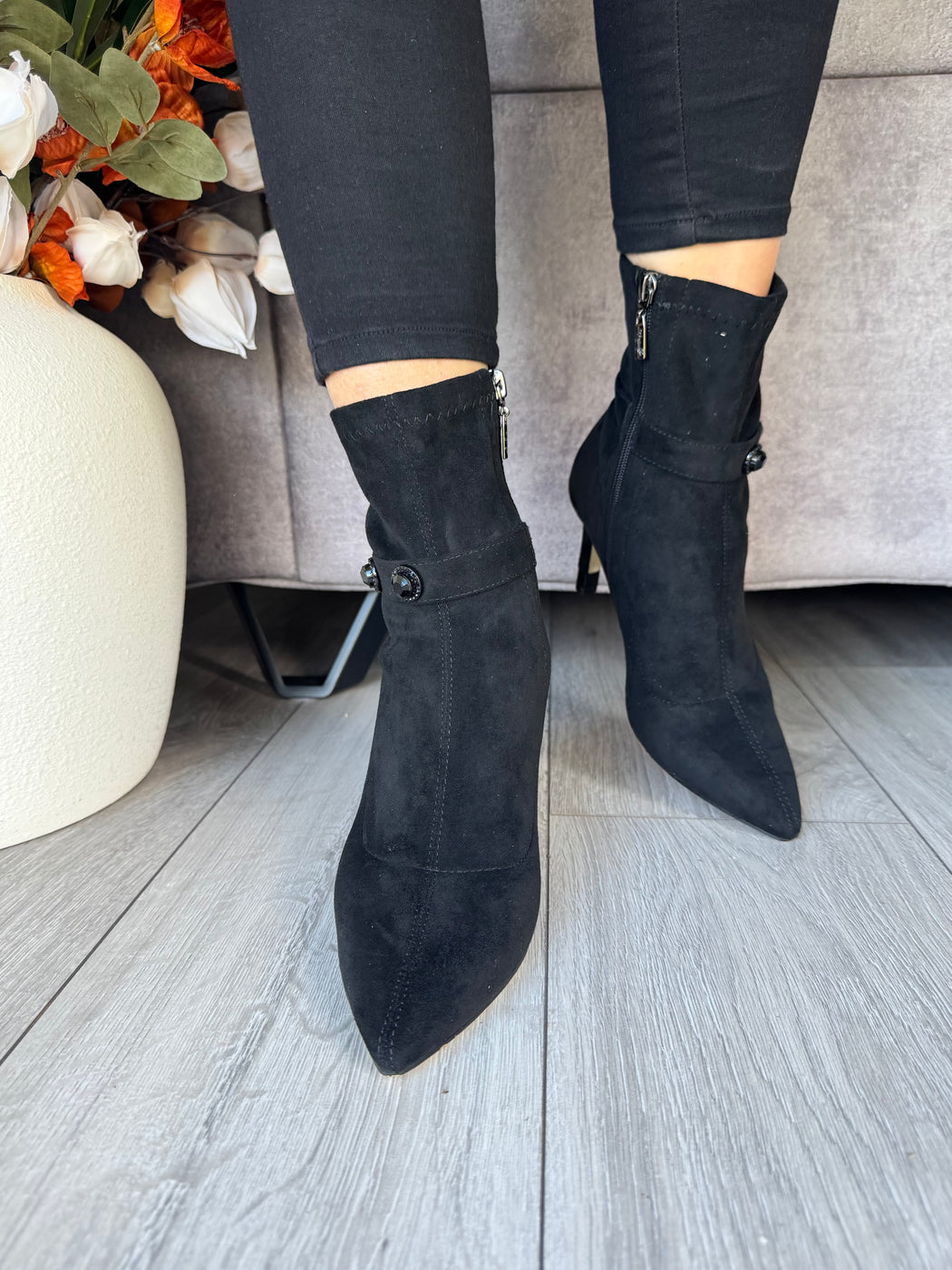 Tranmine schwarz black boots