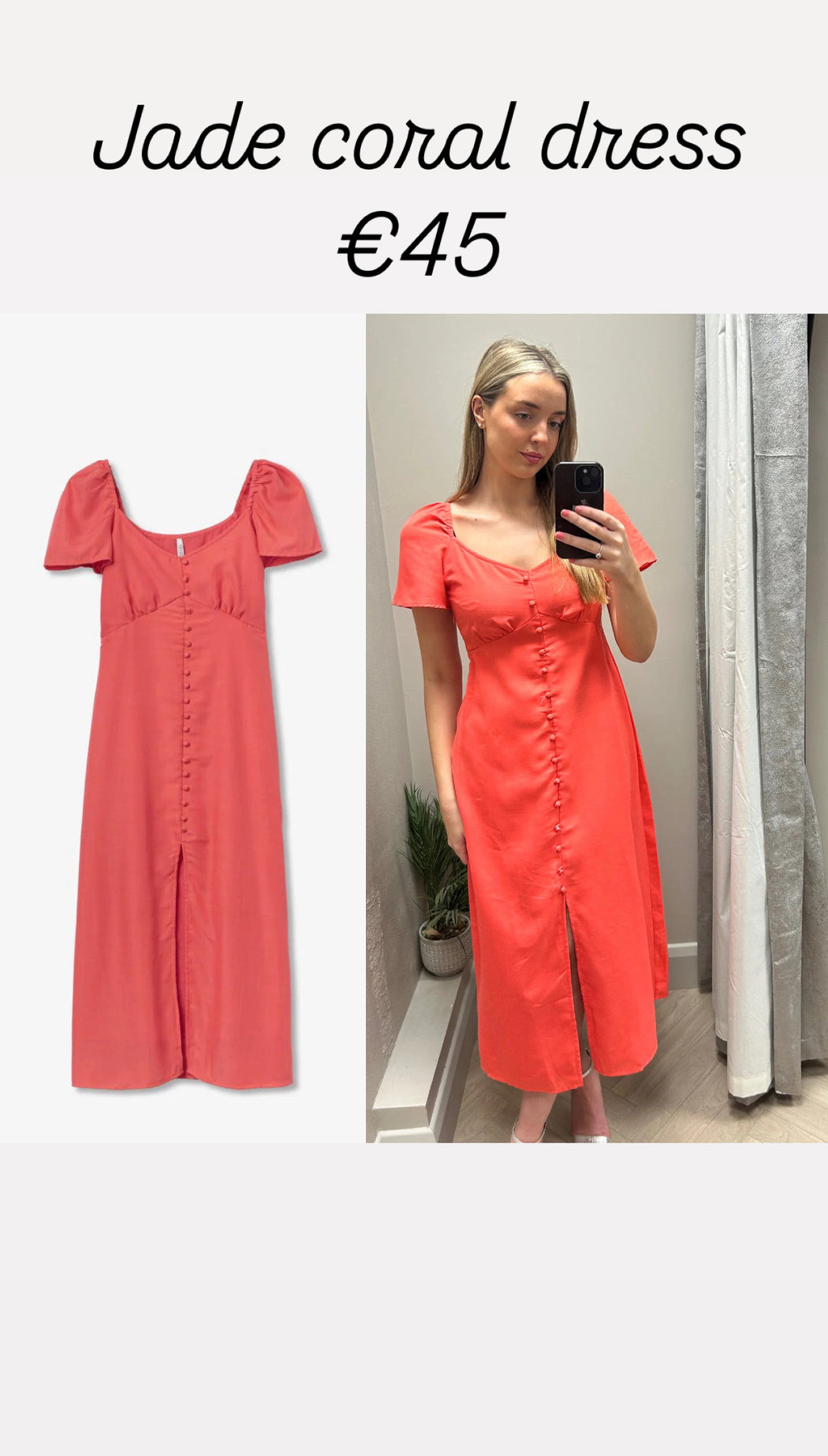 Jade coral dress