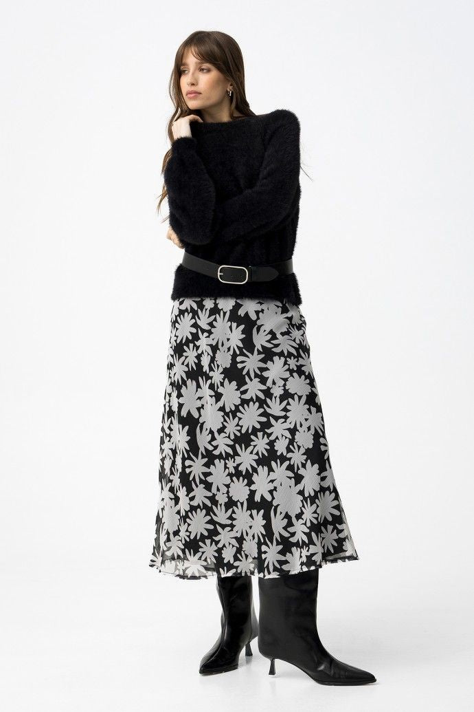 Dalmata skirt black/white print
