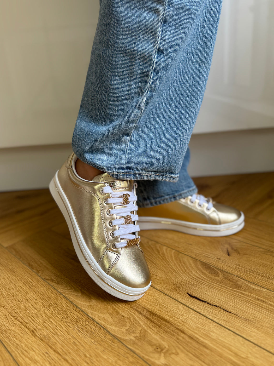 Guess gold sneaker FLTSS3LEL12