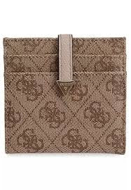 Guess latte logo laurel mini wallet