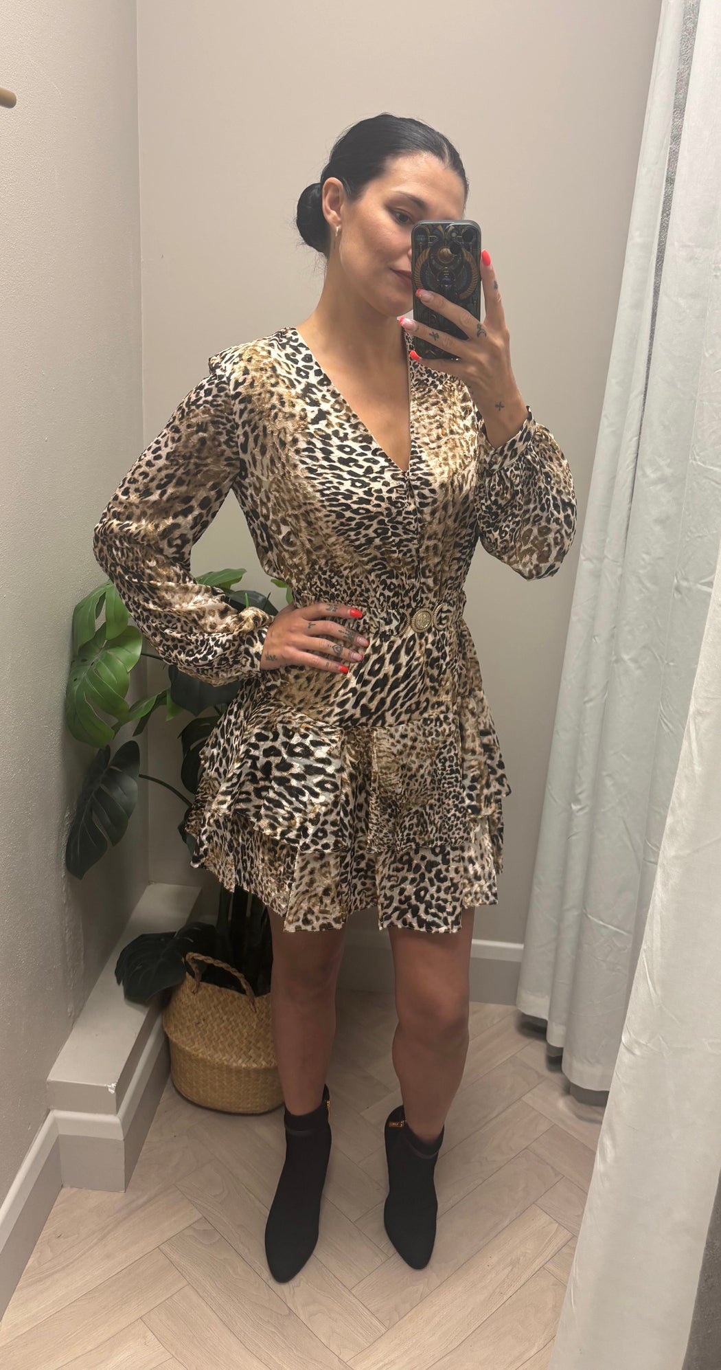 Guess leopard Clarisse flare dress