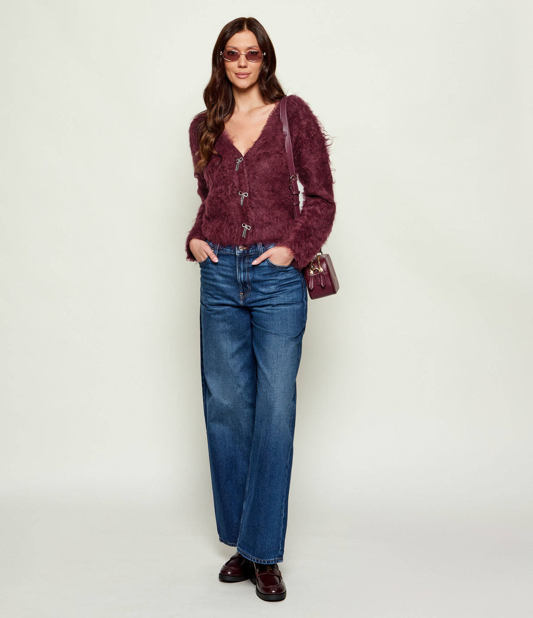 Guess Tomiko Bow Cardigan w5br91z3jl2