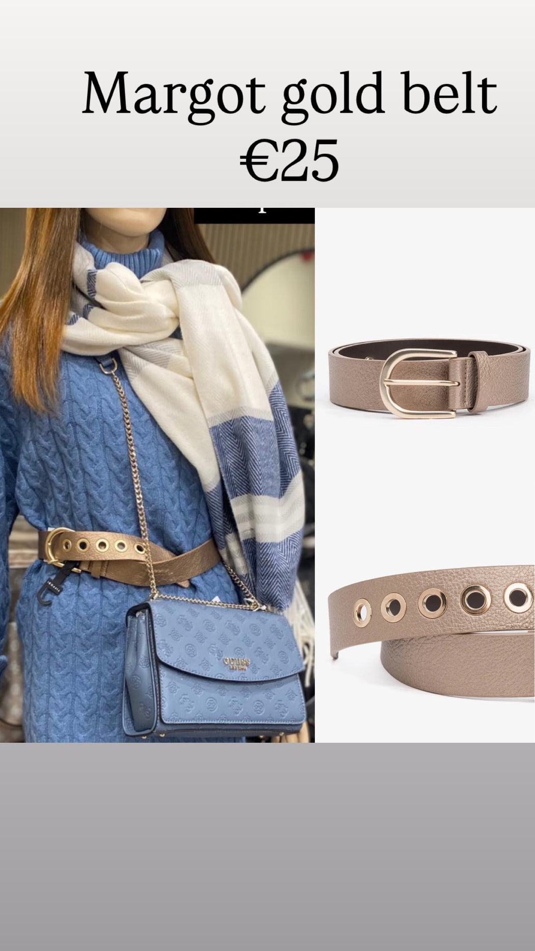Margot gold belt