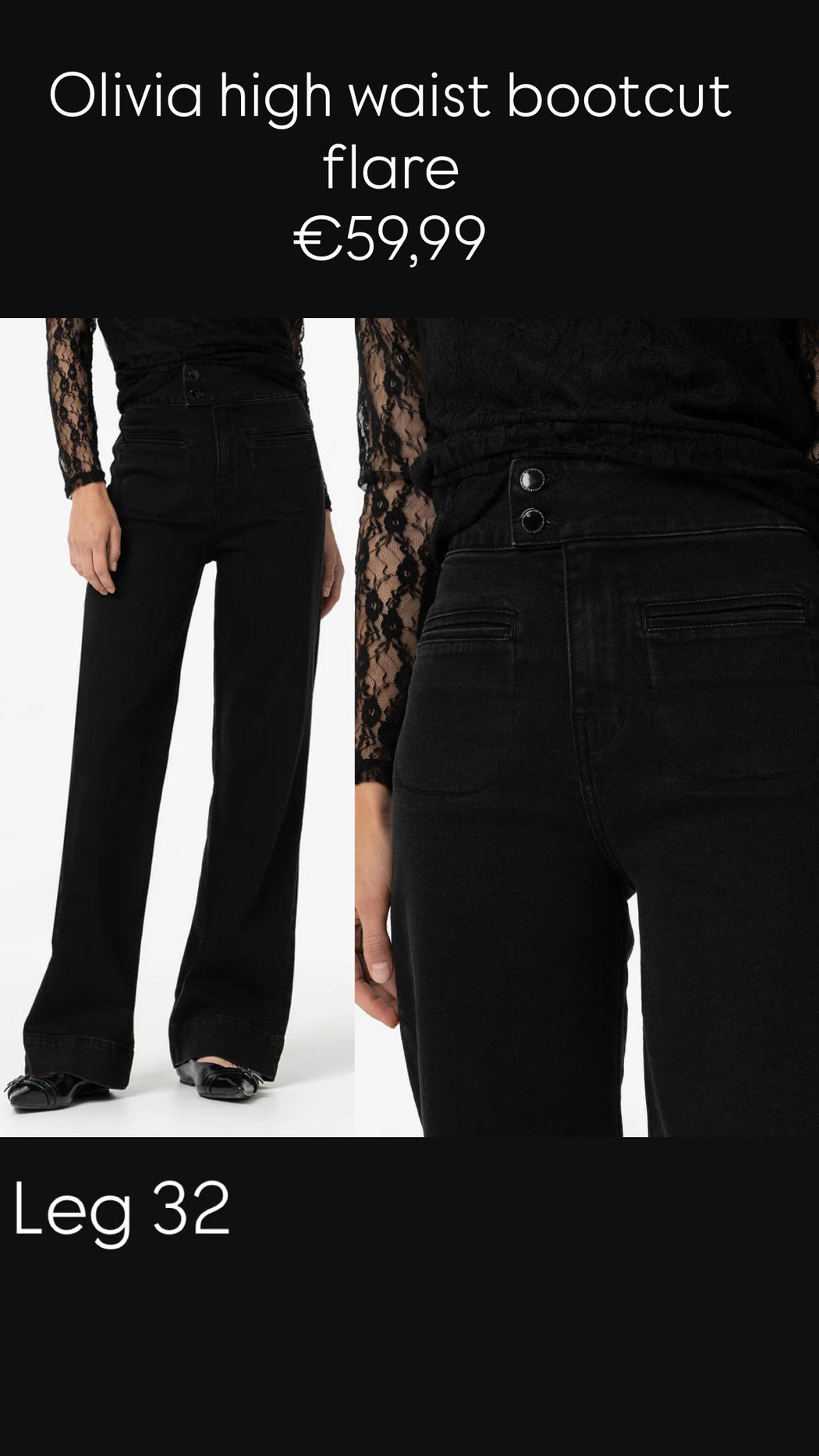 Olivia high waist bootcut flare