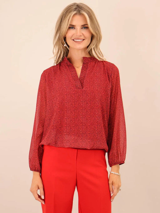 Red Bella band top