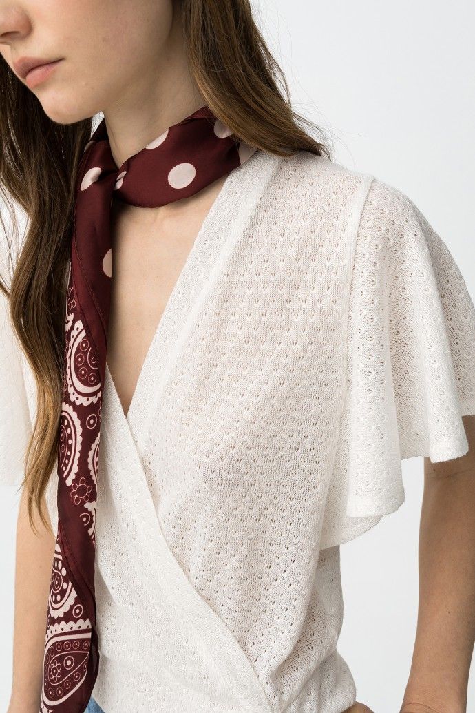 Gia winter white top