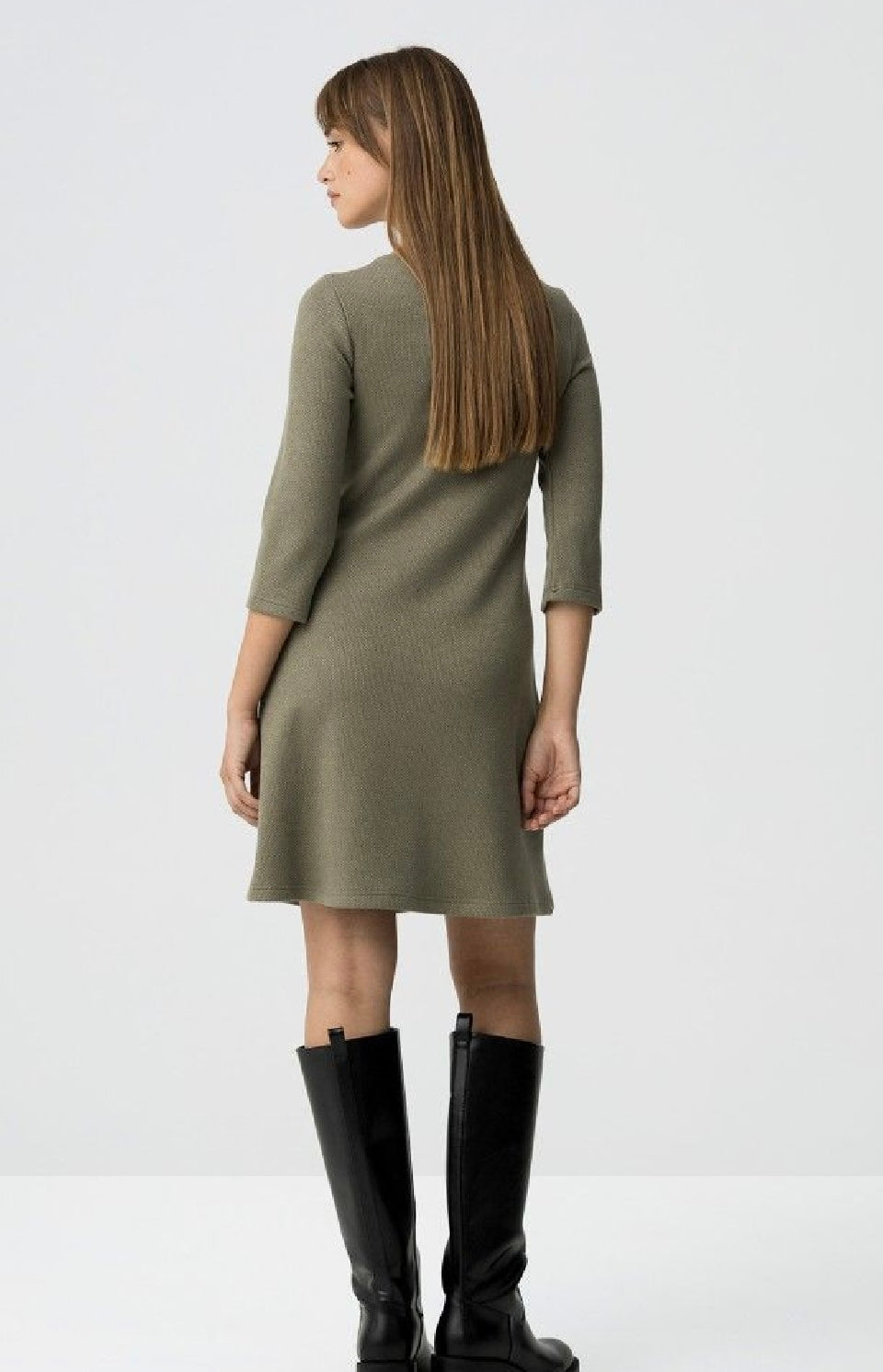 Henry khaki knit dress
