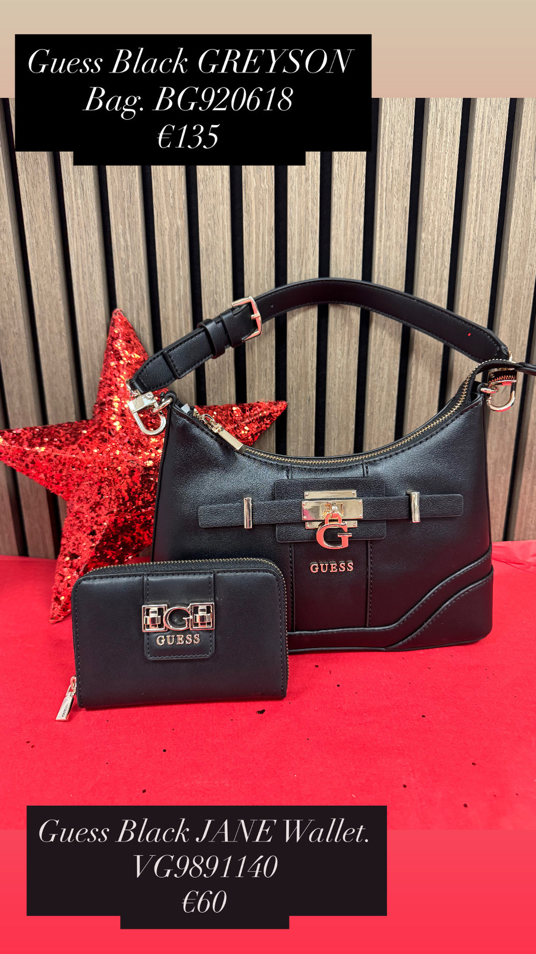 Guess Black JANE Wallet. VG9891140