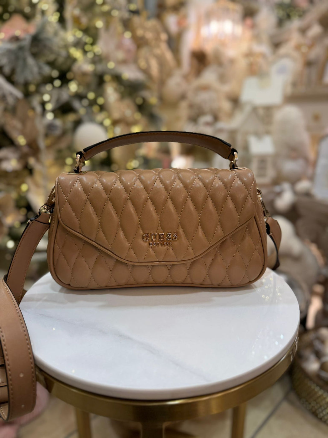 Guess Beige VALLA Bag. QG812220