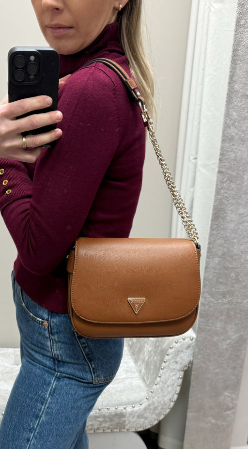 Guess cognac fedora shoulder bag BG951919