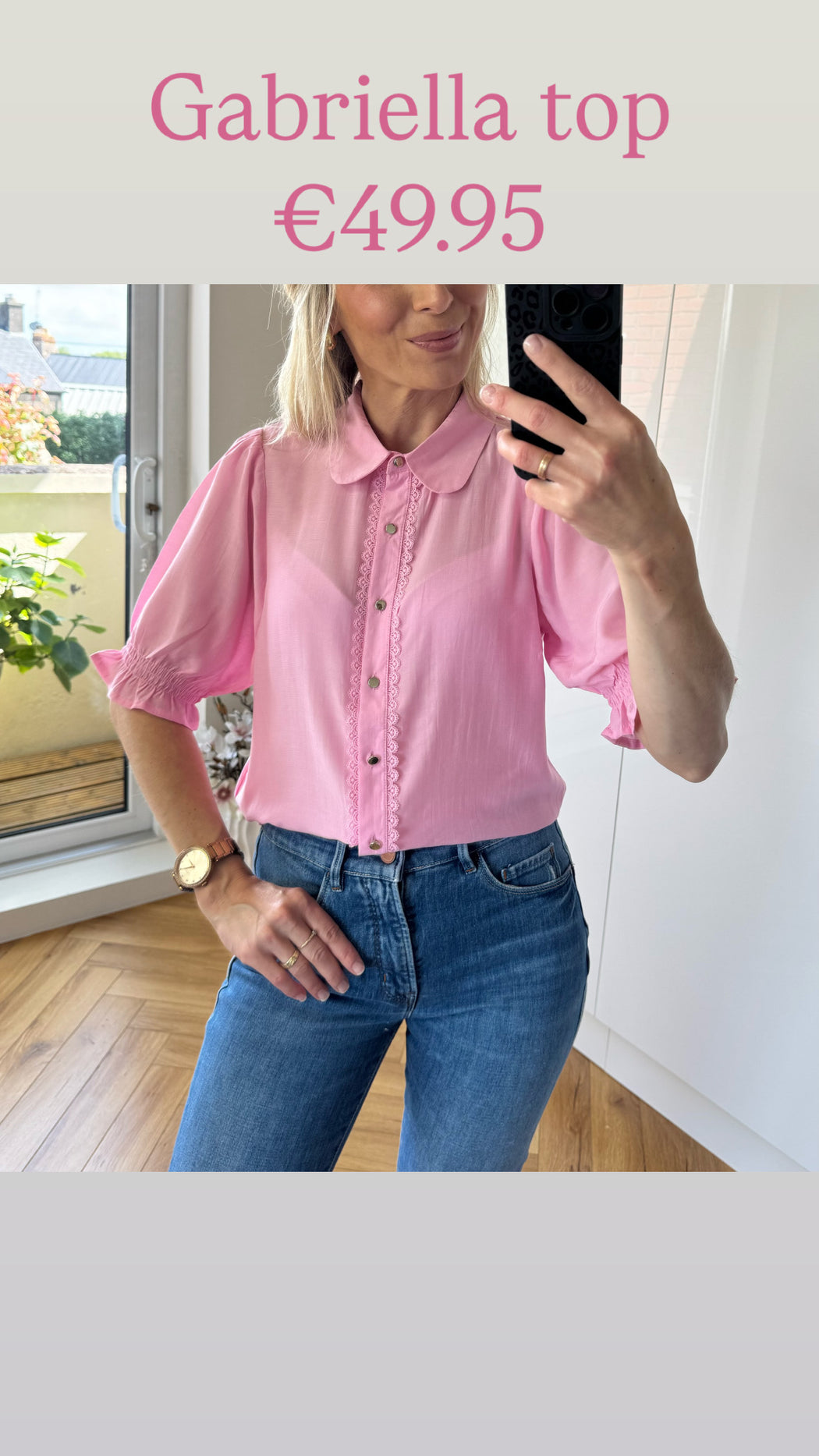 Gabrielle shirt pink