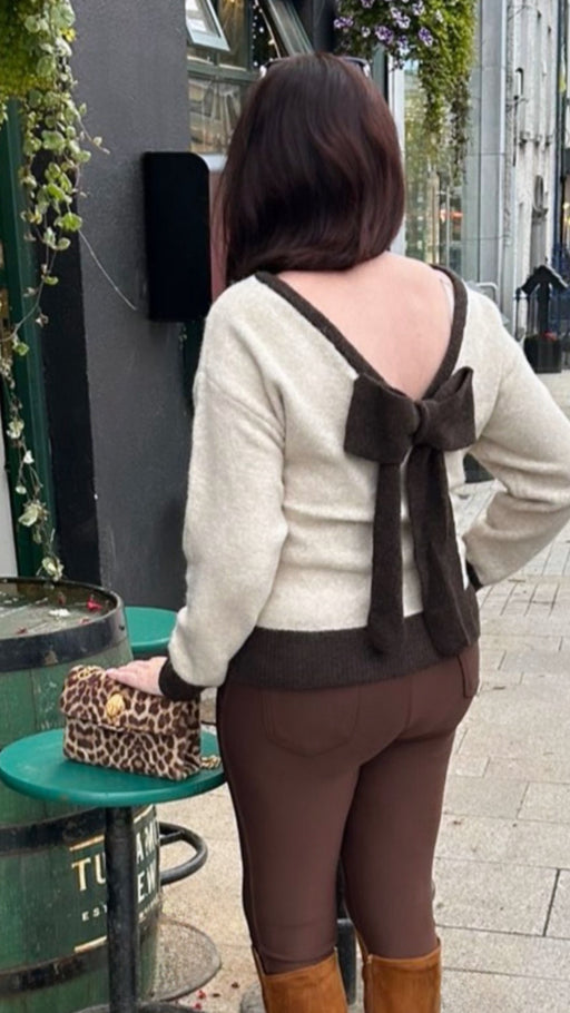 Kass bow back knit