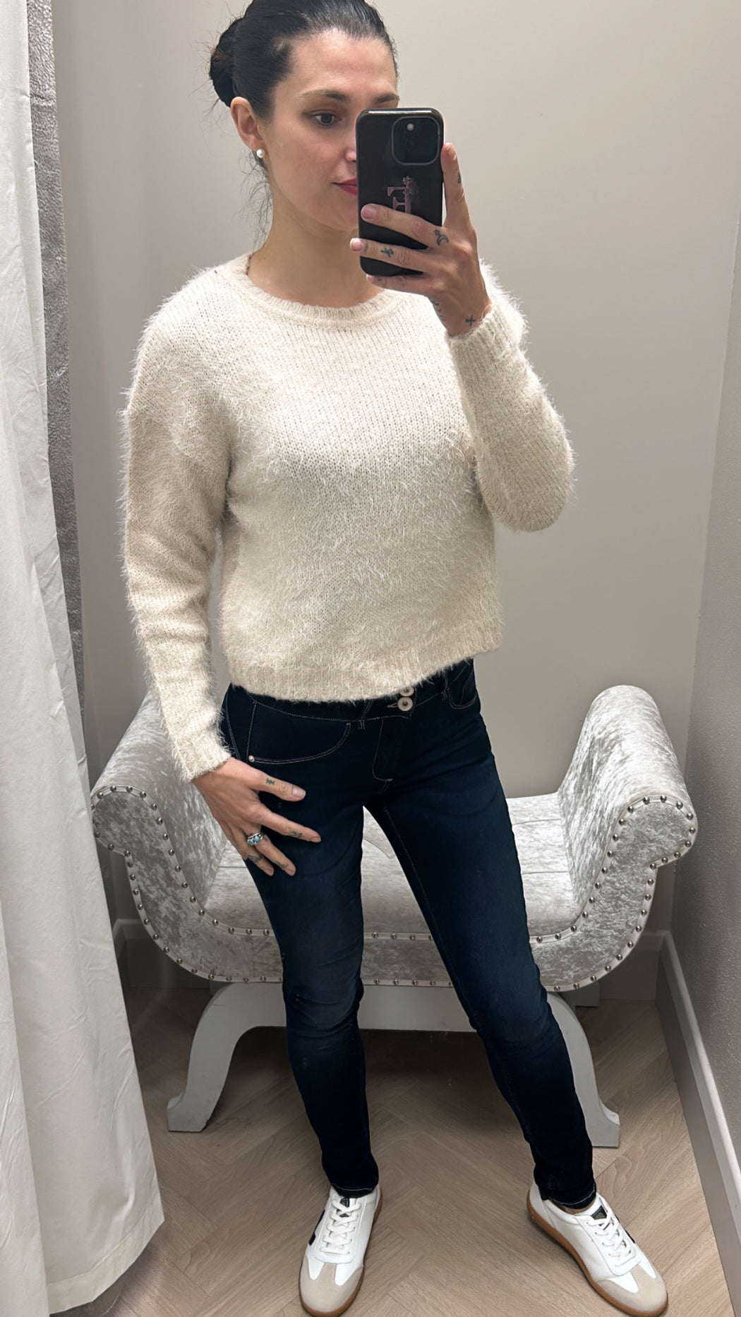 Jolie cream knit