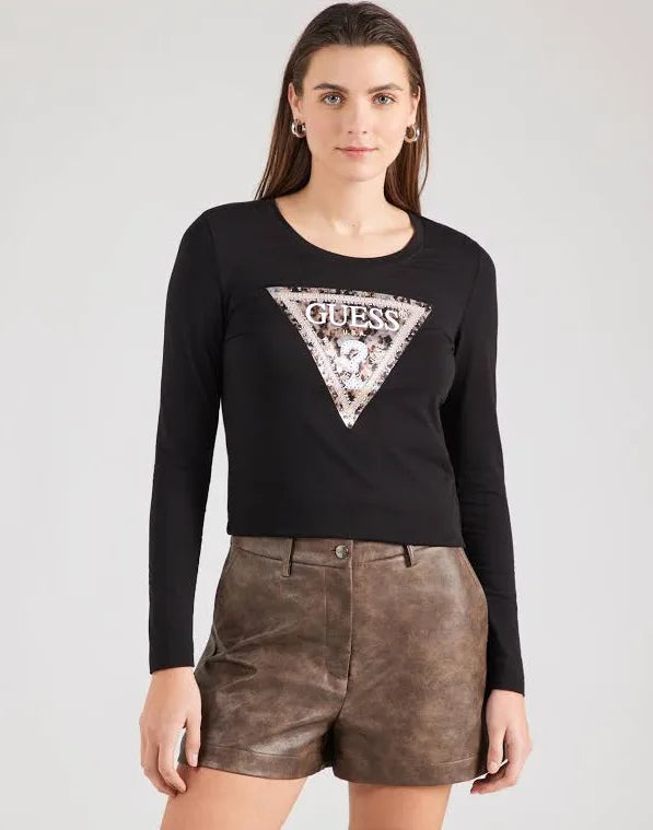 W6r133j1314 -jblk  guess  long sleeved black