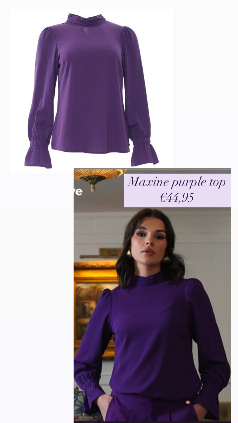 Maxine purple top