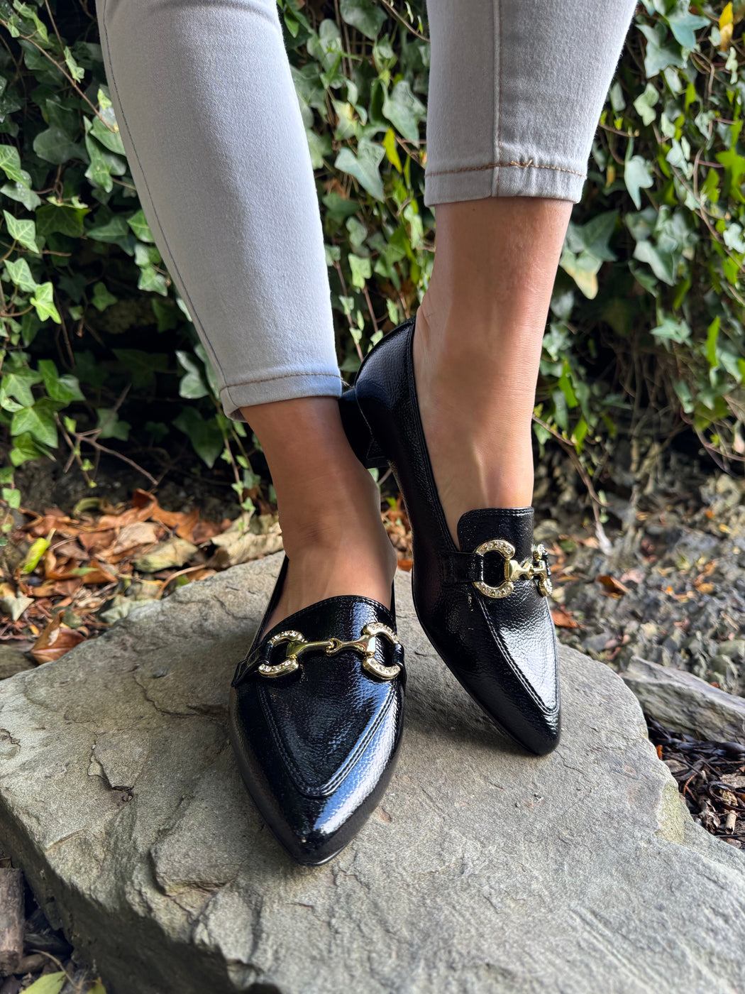 Dalat one Ink Glaze pointed loafer