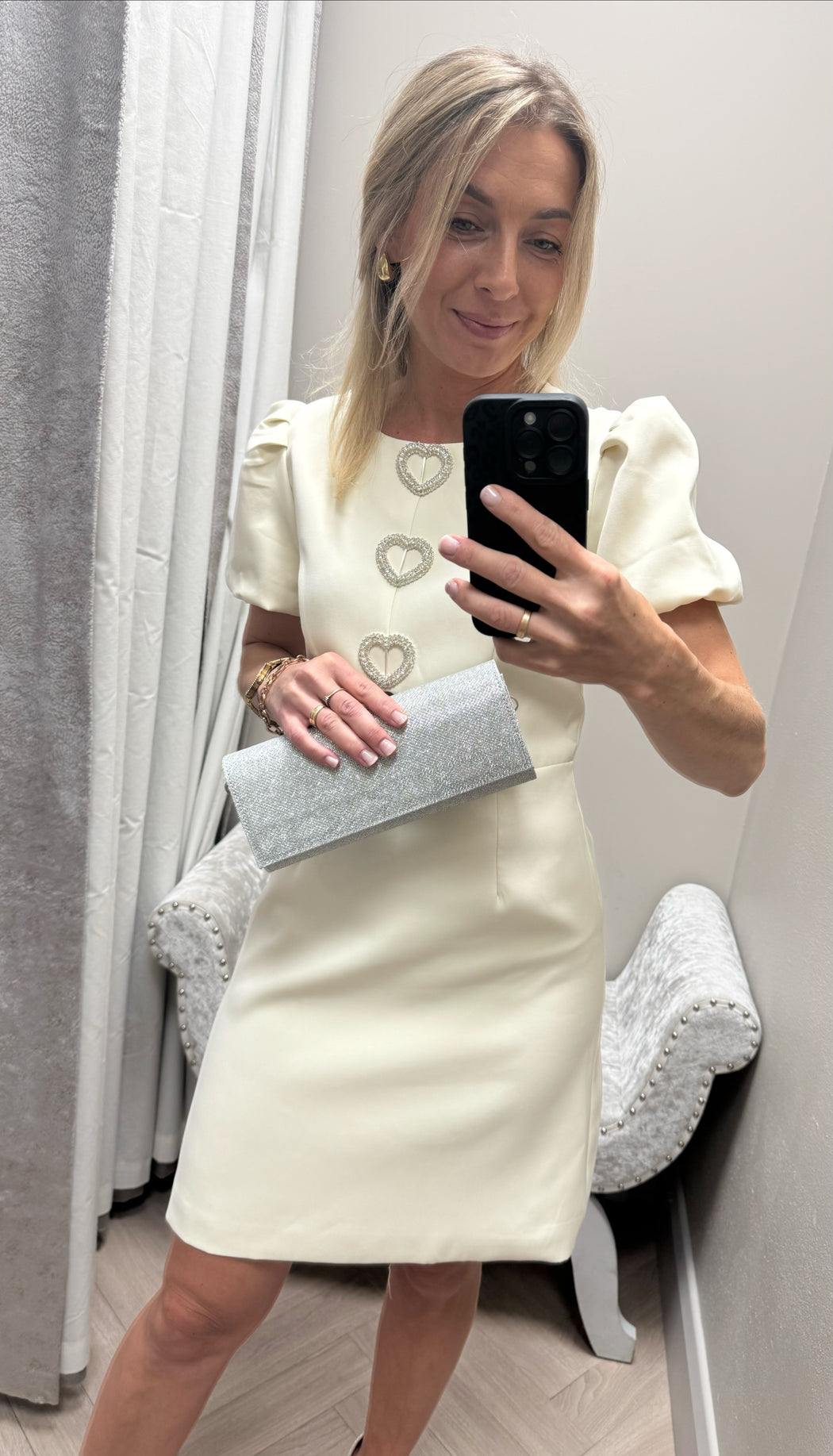 Cassie ivory heart dress