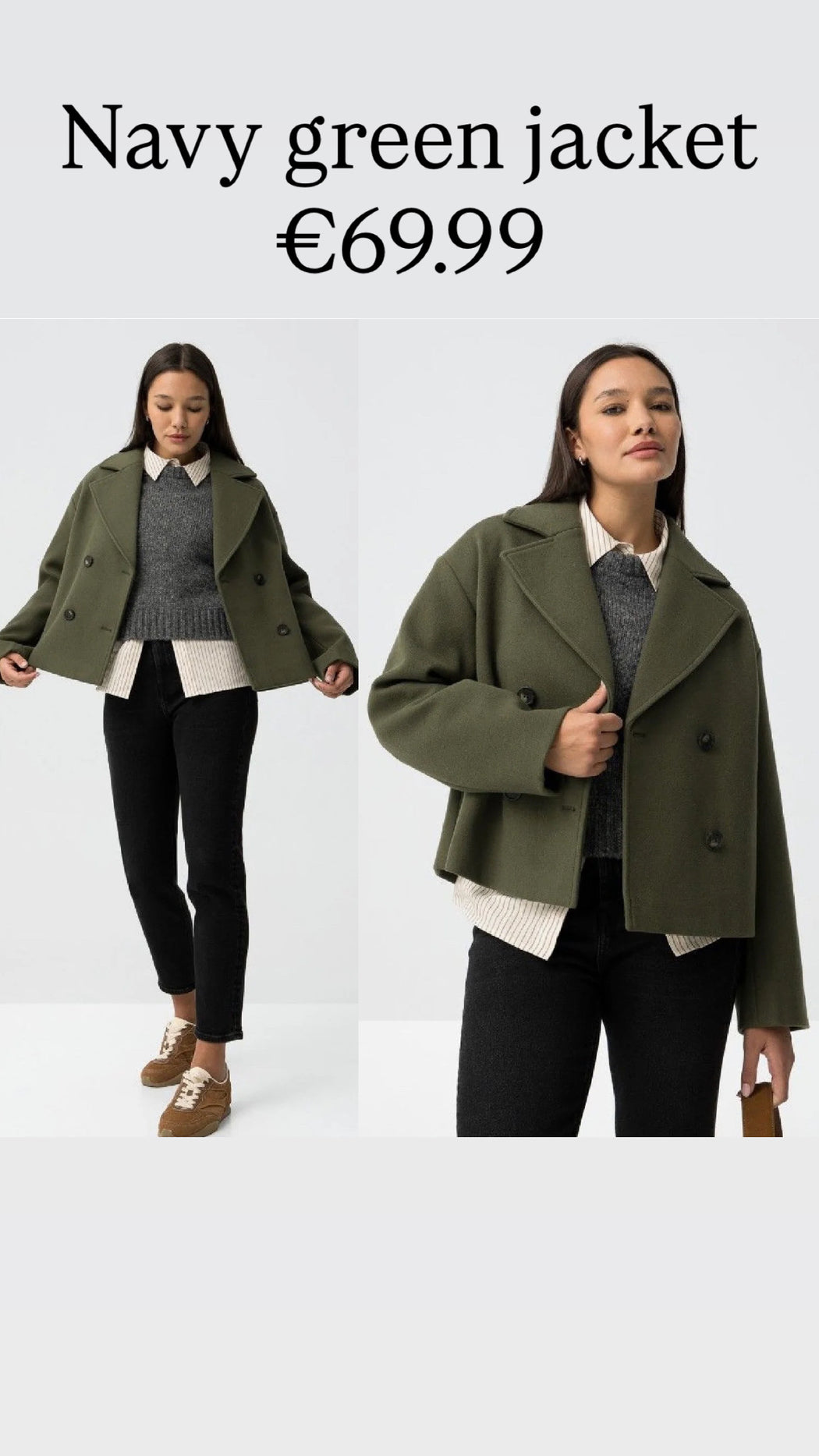 Navy green jacket