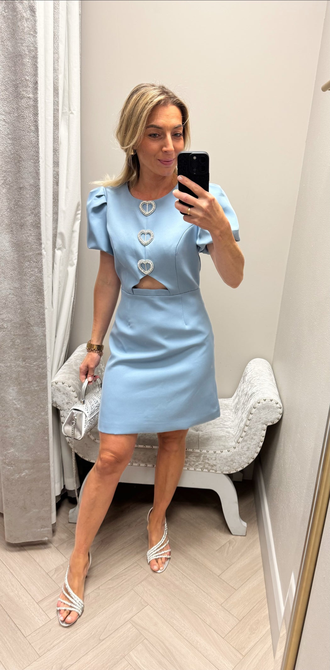 Cassie blue heart dress