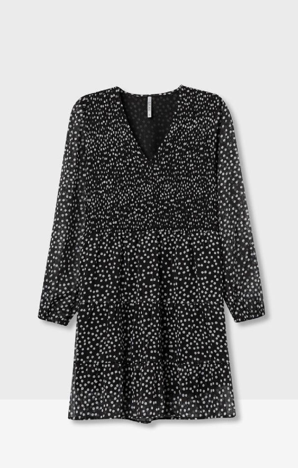 Fuego black polka dot skater
