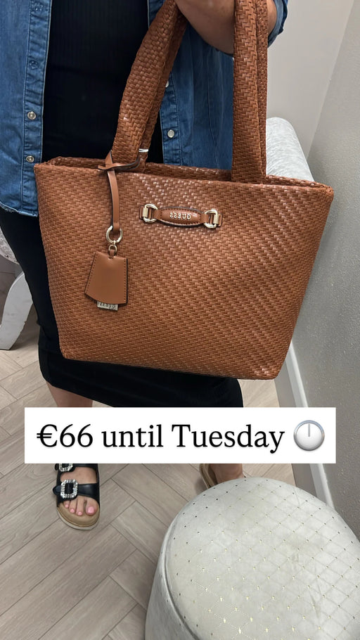 Guess cognac francy tote bag WG953023