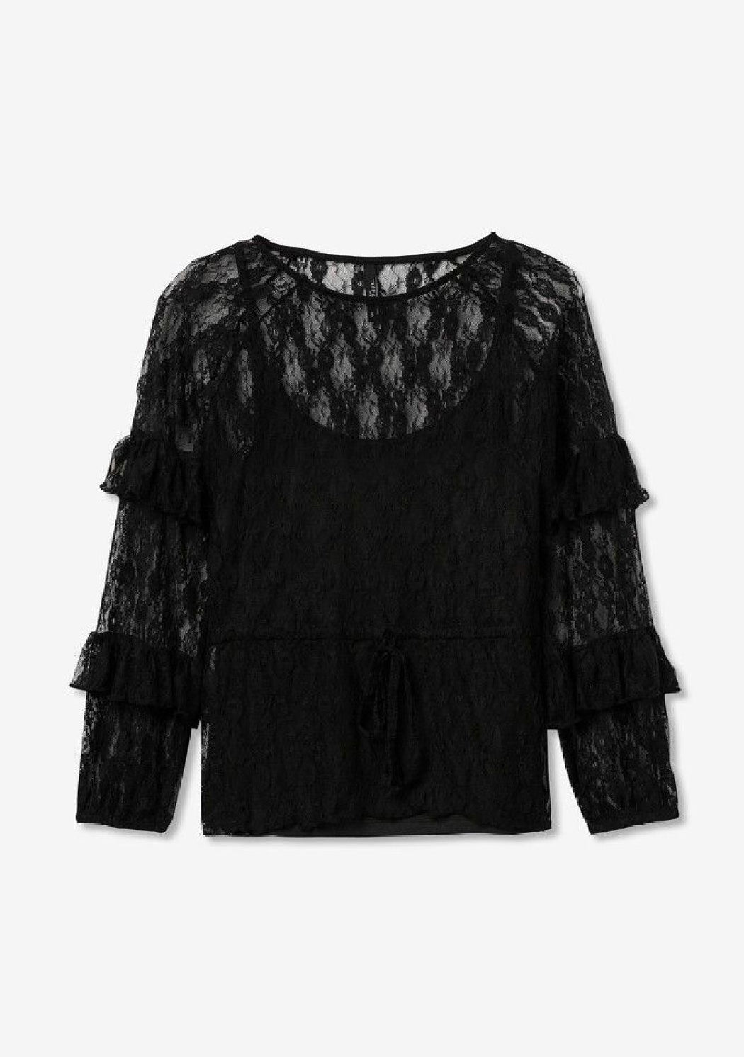 Mad black lace top