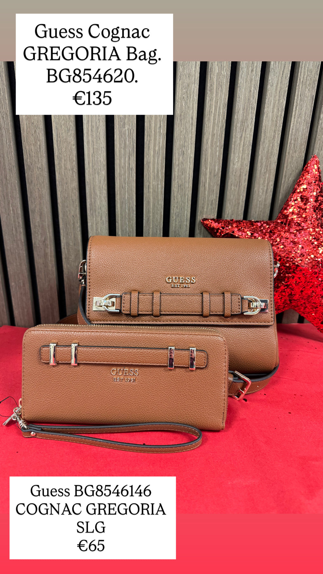 Guess BG8546146 COGNAC GREGORIA SLG