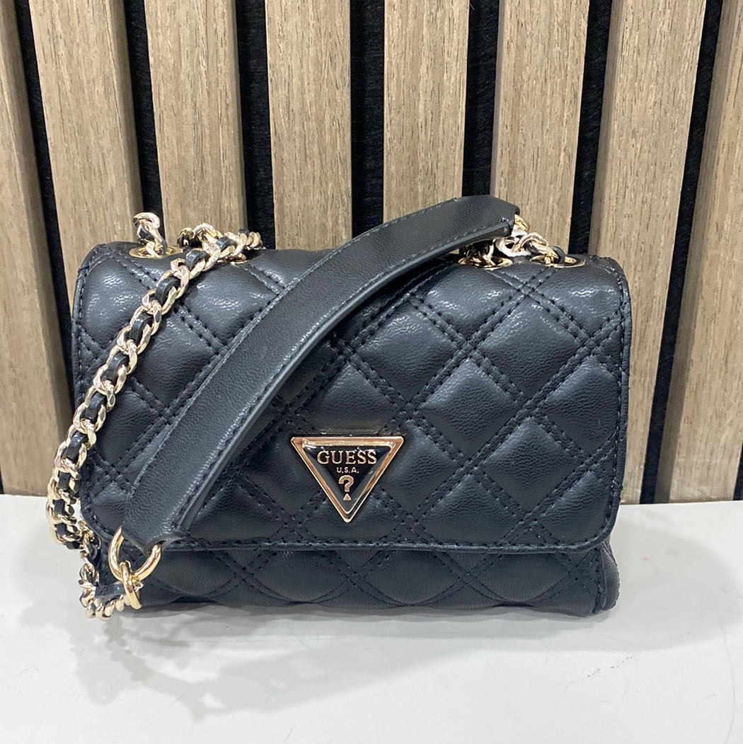 Guess black giully mini shoulder bag