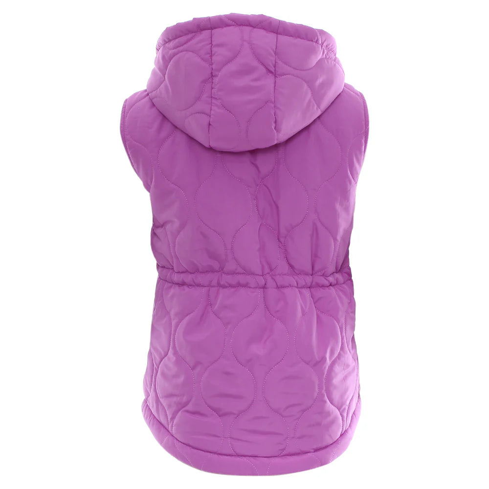 Denise quilted purple gilet