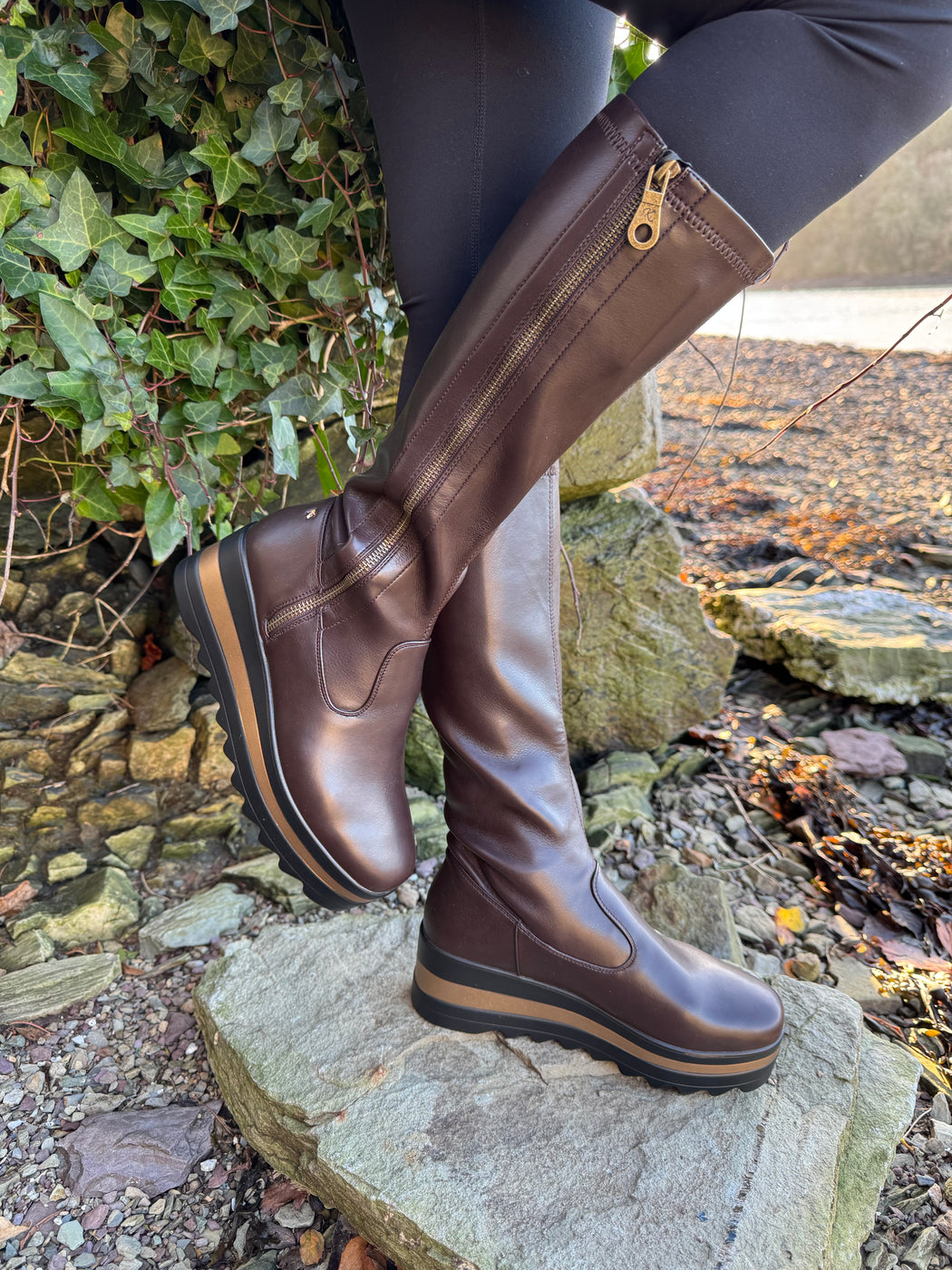 Bildale Chocolate Wedge Boots
