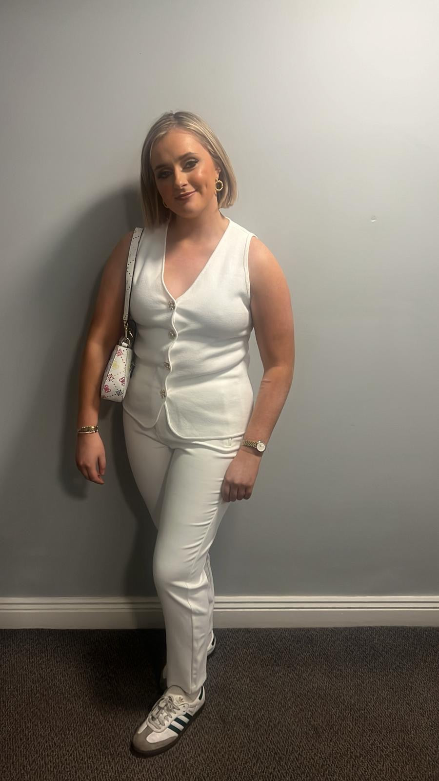 Fleur button waistcoat