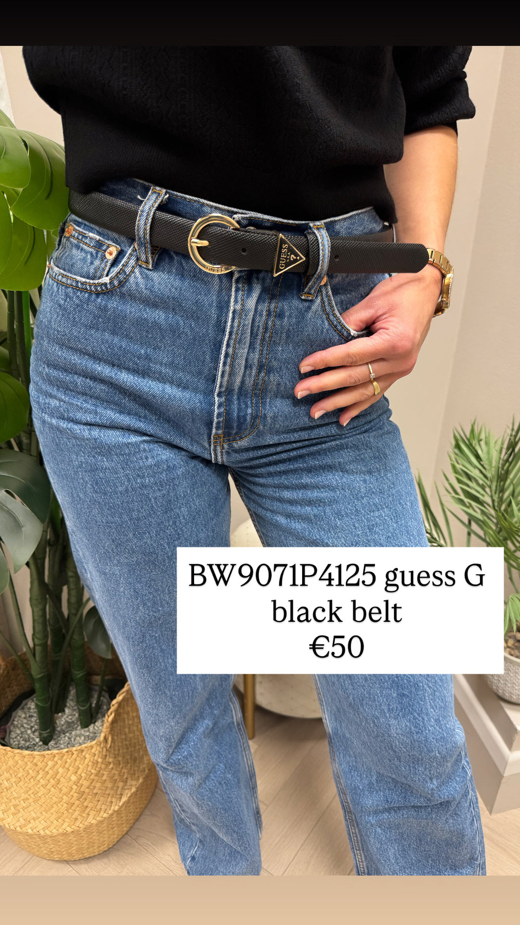 BW9071P4125 guess G black belt
