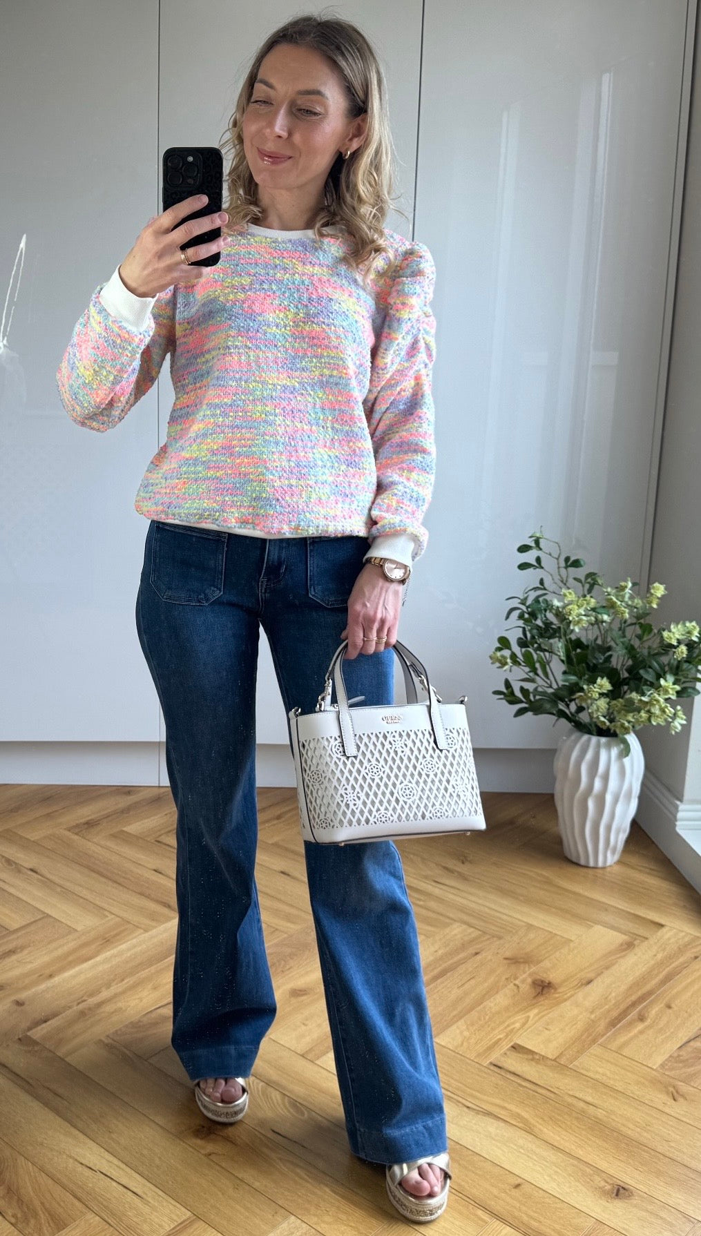 Guess LETTY MINI PG991175 off white 2in1 bag