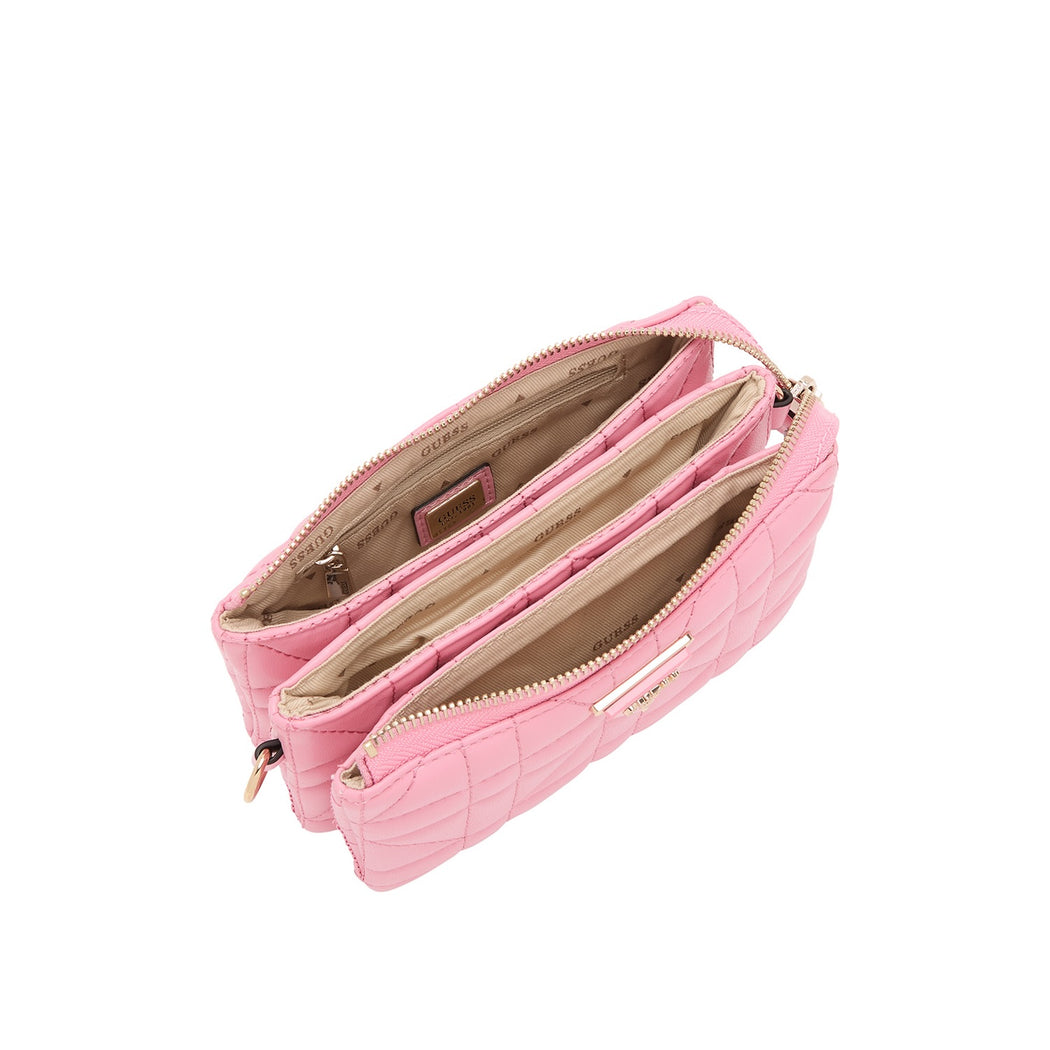 Qg921172 pink guess latona mini crossbody/ clutch bag