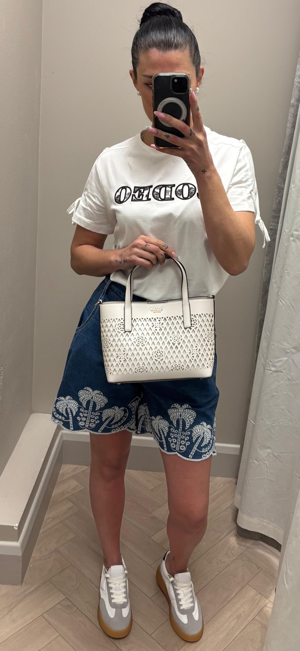 Guess LETTY MINI PG991175 off white 2in1 bag