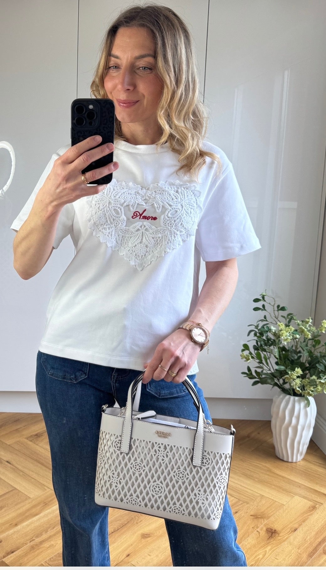 Aura t/shirt white
