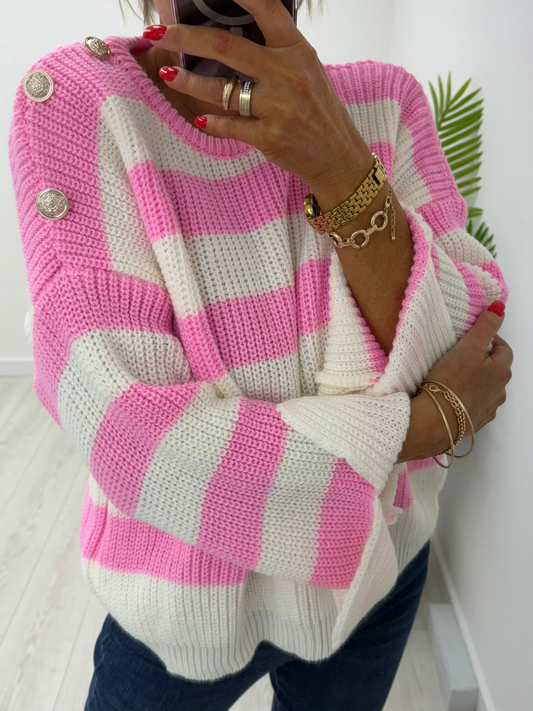 Freya pink knit