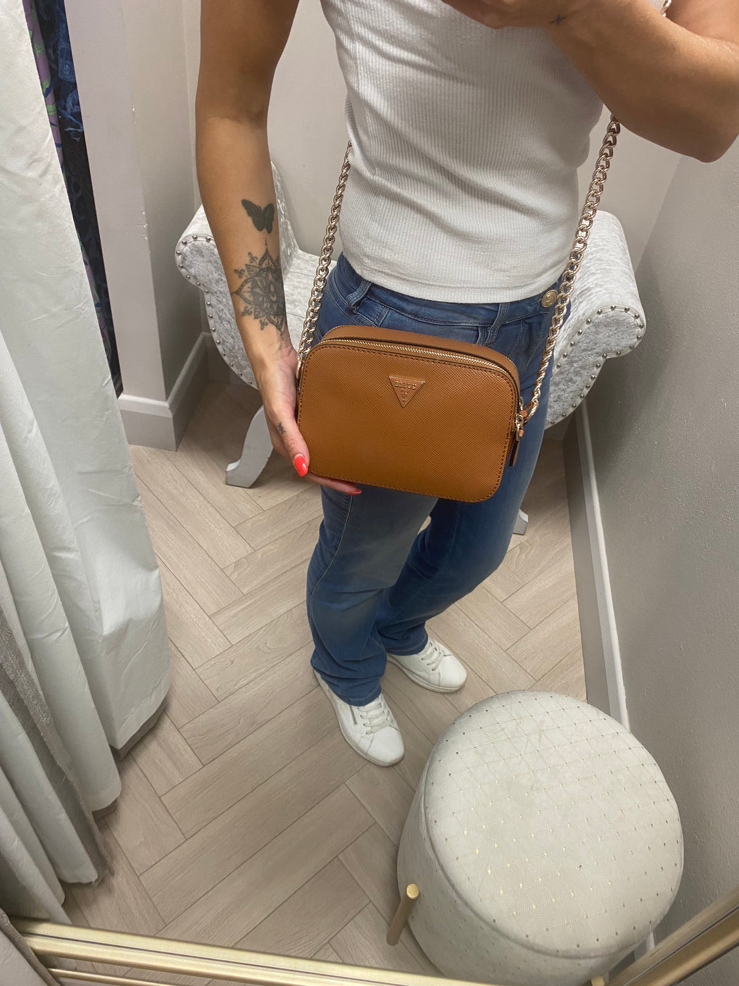 Guess Light Cognac NOELLE II  Bag ZG967214