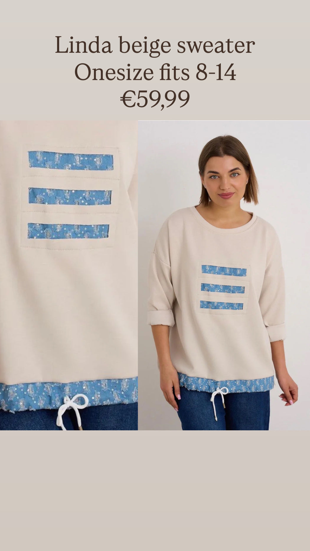 Linda beige sweater