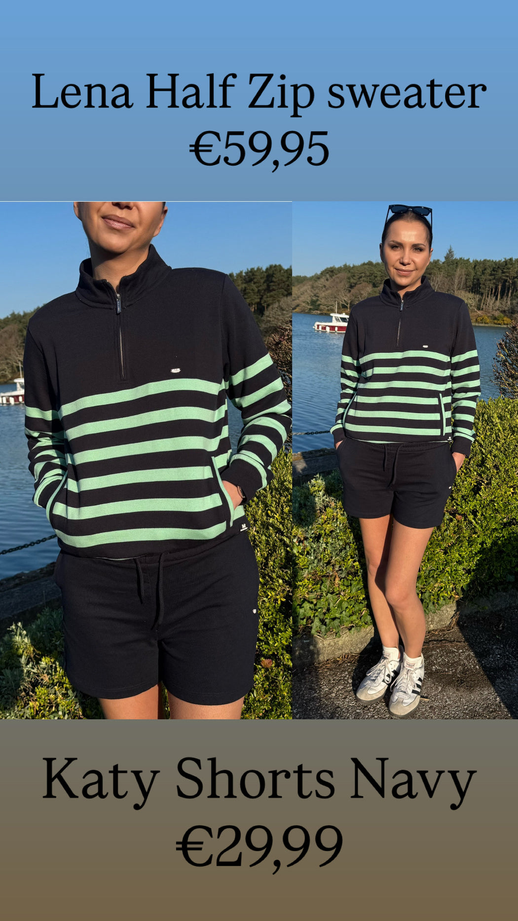 Lena Half Zip sweater