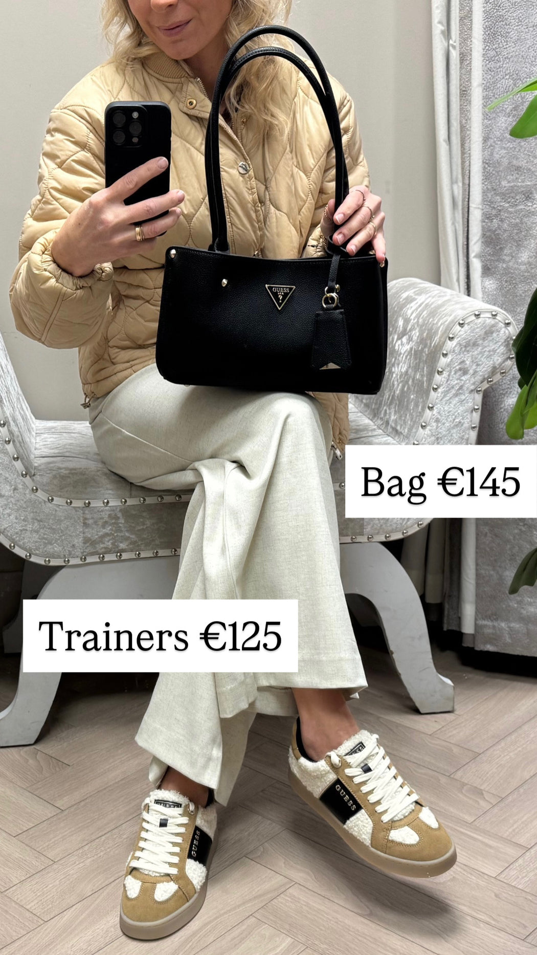 Guess teddy trainer flfjr9esu12