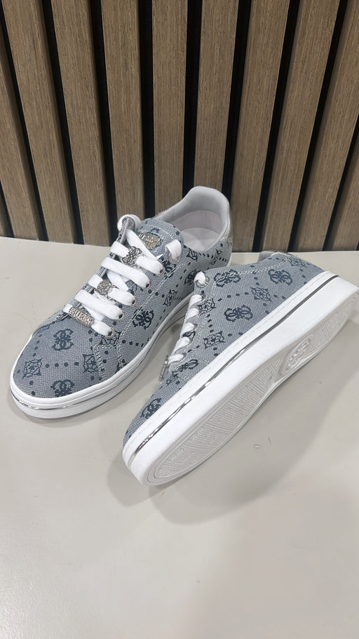 Guess navy silver logo sneaker flytss2fal12