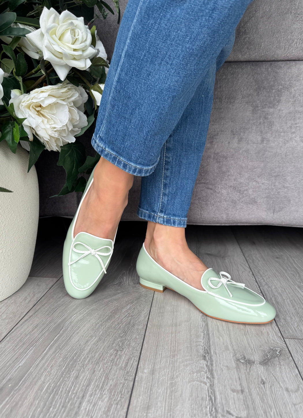 Flitton mint shine loafer